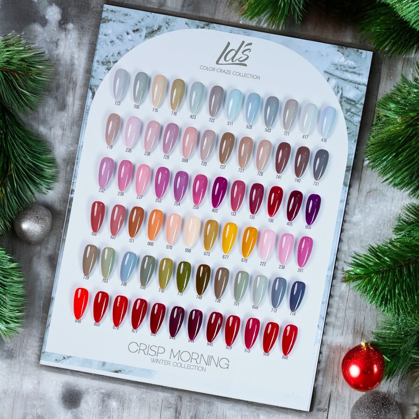 LDS Color Craze Winter Gel Nail Polish - Set 72 Color - 0.5oz