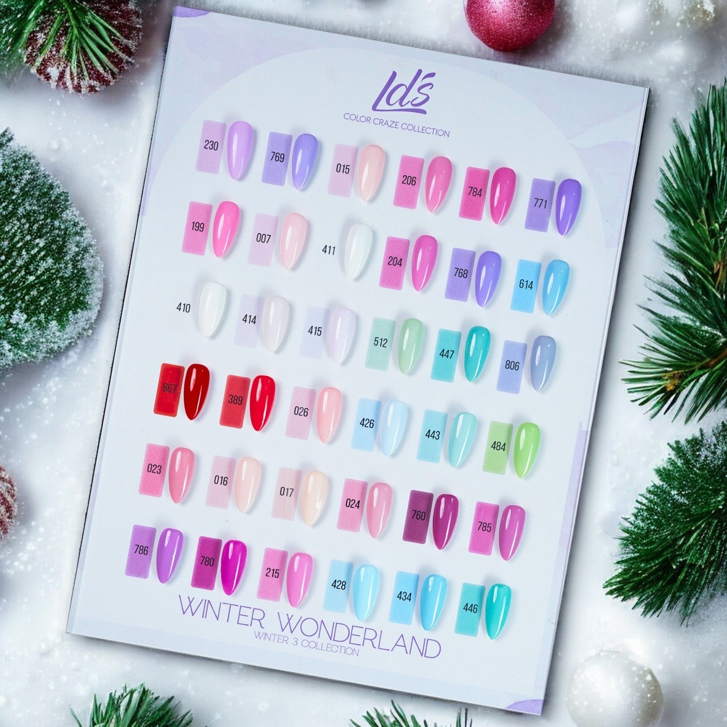 LDS Set 36 Colors - Gel Polish 0.5oz - Winter Wonderland Collection