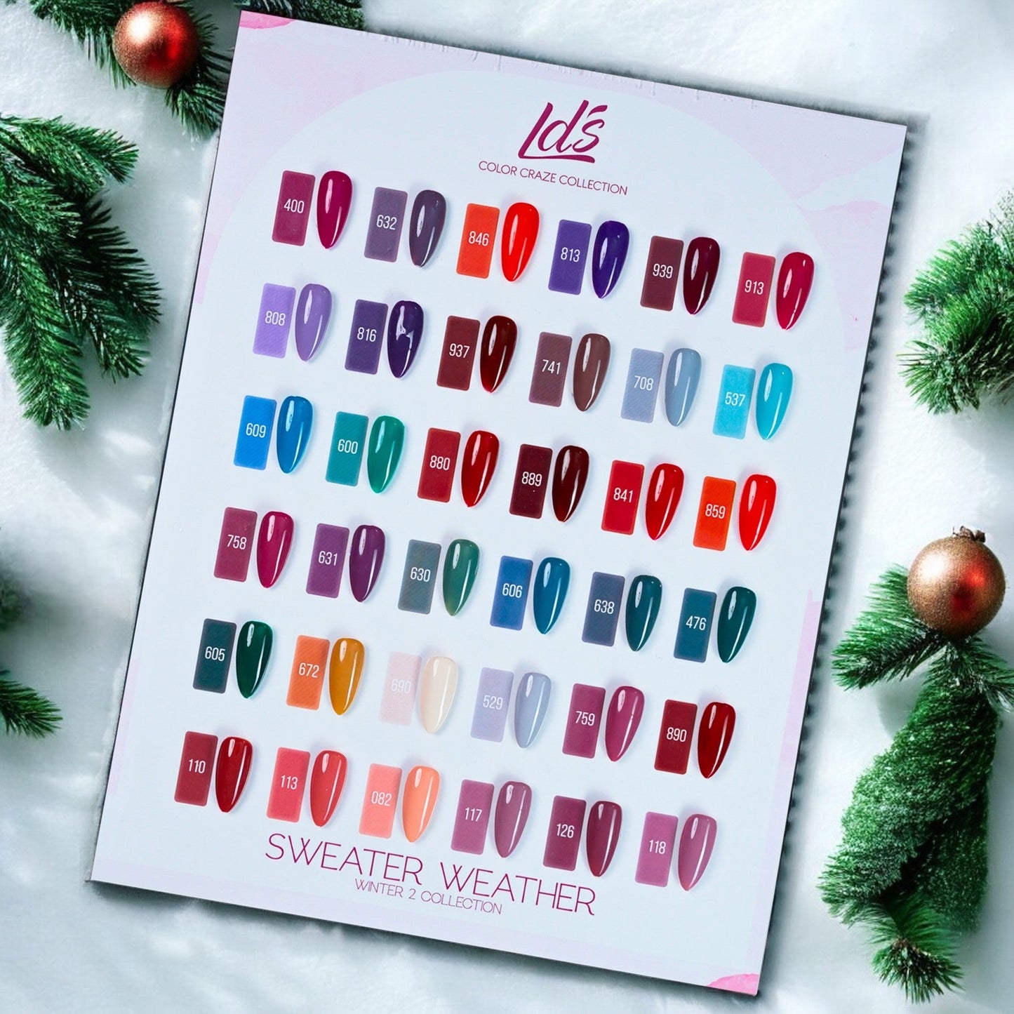 LDS Set 36 Colors - Gel Polish 0.5oz - Winter 2 Collection