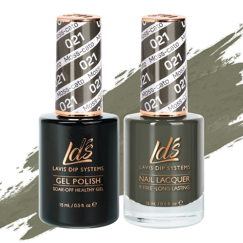 LDS 021 Moss-Cato - LDS & Nail Polish Healthy Lacquer – Duo Supply Nails BND Gel Matching