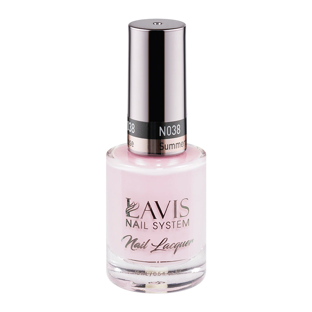 LAVIS 038 Summertime Rose - Nail Lacquer 0.5 oz by LAVIS NAILS sold by DTK Nail Supply