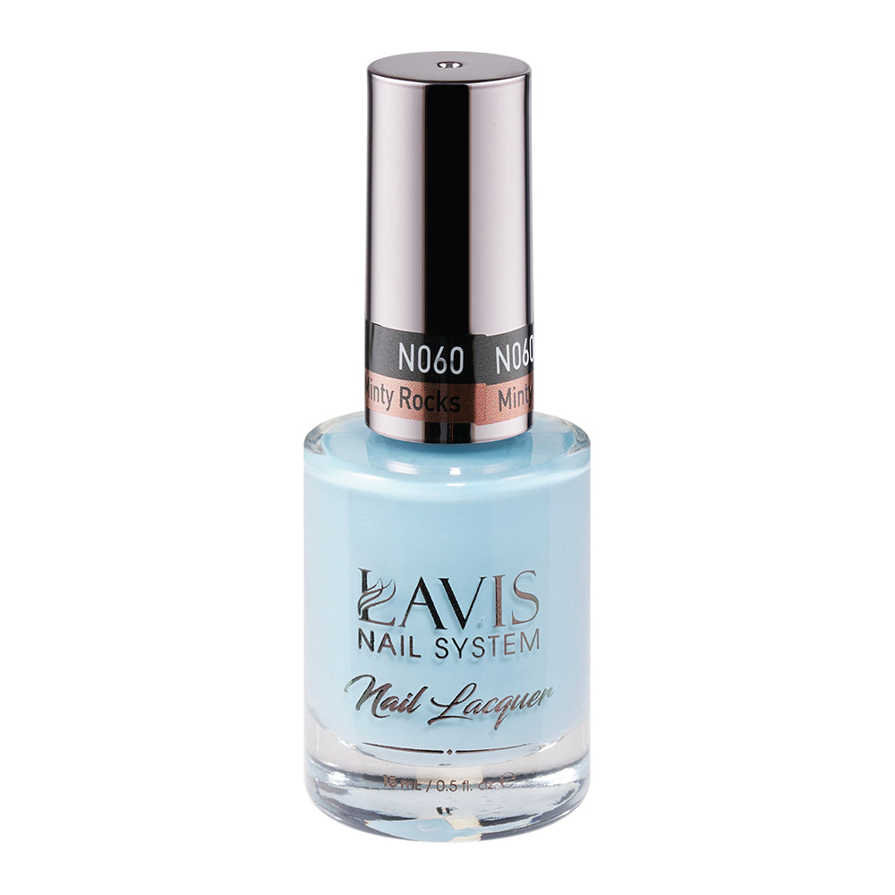 LAVIS 060 Minty Rocks - Nail Lacquer 0.5 oz by LAVIS NAILS sold by DTK Nail Supply