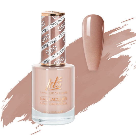 LDS 060 Flirty Beige - LDS Healthy Nail Lacquer 0.5oz