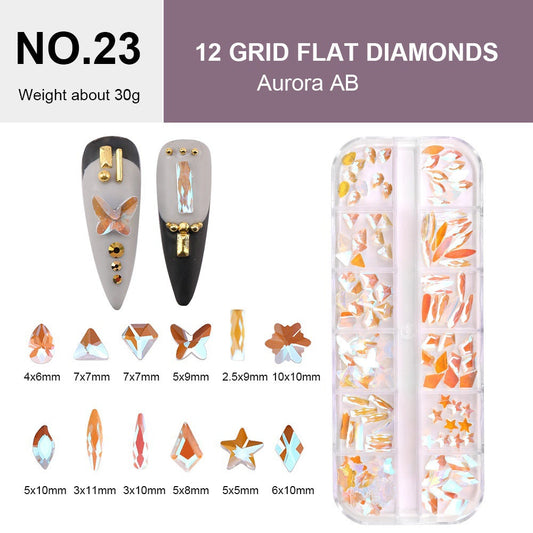 12 Grid Flat Diamonds - #23 Aurora AB