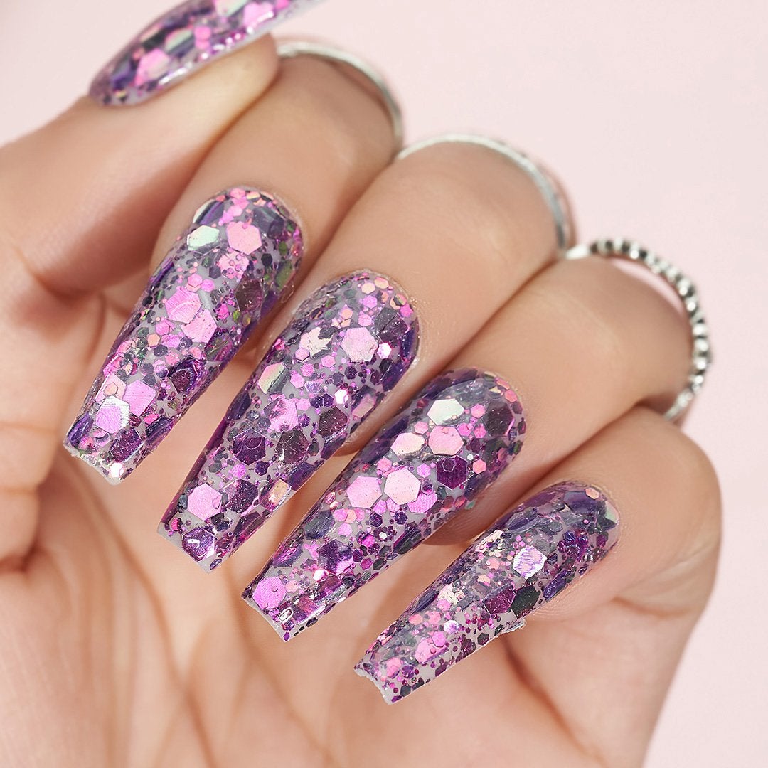 LDS Holographic Chunky Glitter Nail Art - DCG05 0.5oz