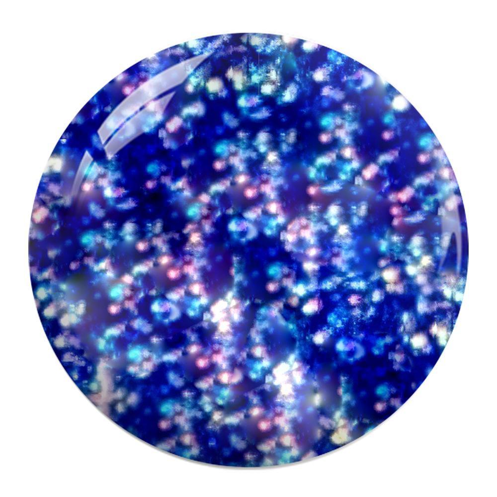 Caramia Gel Nail Polish Duo - 035 Blue Glitter Multi Colors by Gelixir sold by DTK Nail Supply