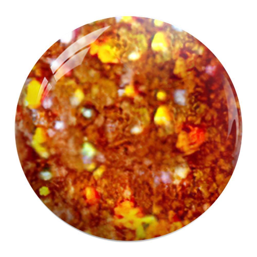 Caramia Gel Nail Polish Duo - 195 Glitter Orange Colors by Gelixir sold by DTK Nail Supply