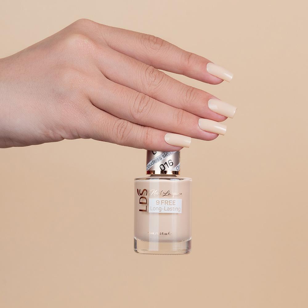 LDS 016 Cloudless Skin - LDS Gel Polish & Matching Nail Lacquer Duo Set - 0.5oz