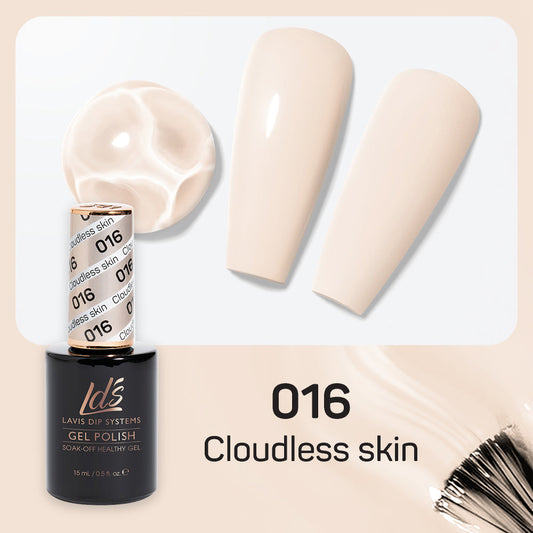 LDS 016 Cloudless Skin - LDS Healthy Gel Polish 0.5oz