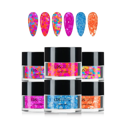 LDS Glitter Nail Art (6 colors) : DBD01-DBD06 - 0.5 oz