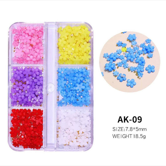Mixed Acrylic Flower Bead Epoxy Resin Filling For DIY Resin Silicone Mold Filler Nail Art Decoration Flower Sets Jewelry Making