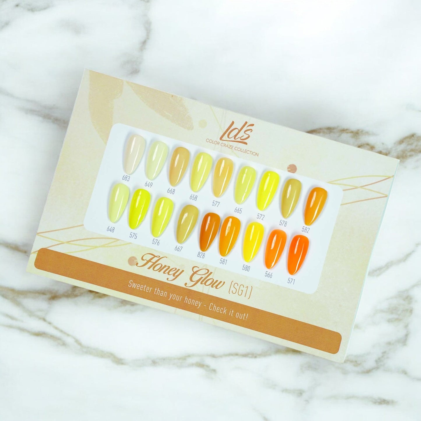 LDS Set 18 Colors - SG1 Honey Glow Collection - 0.5oz