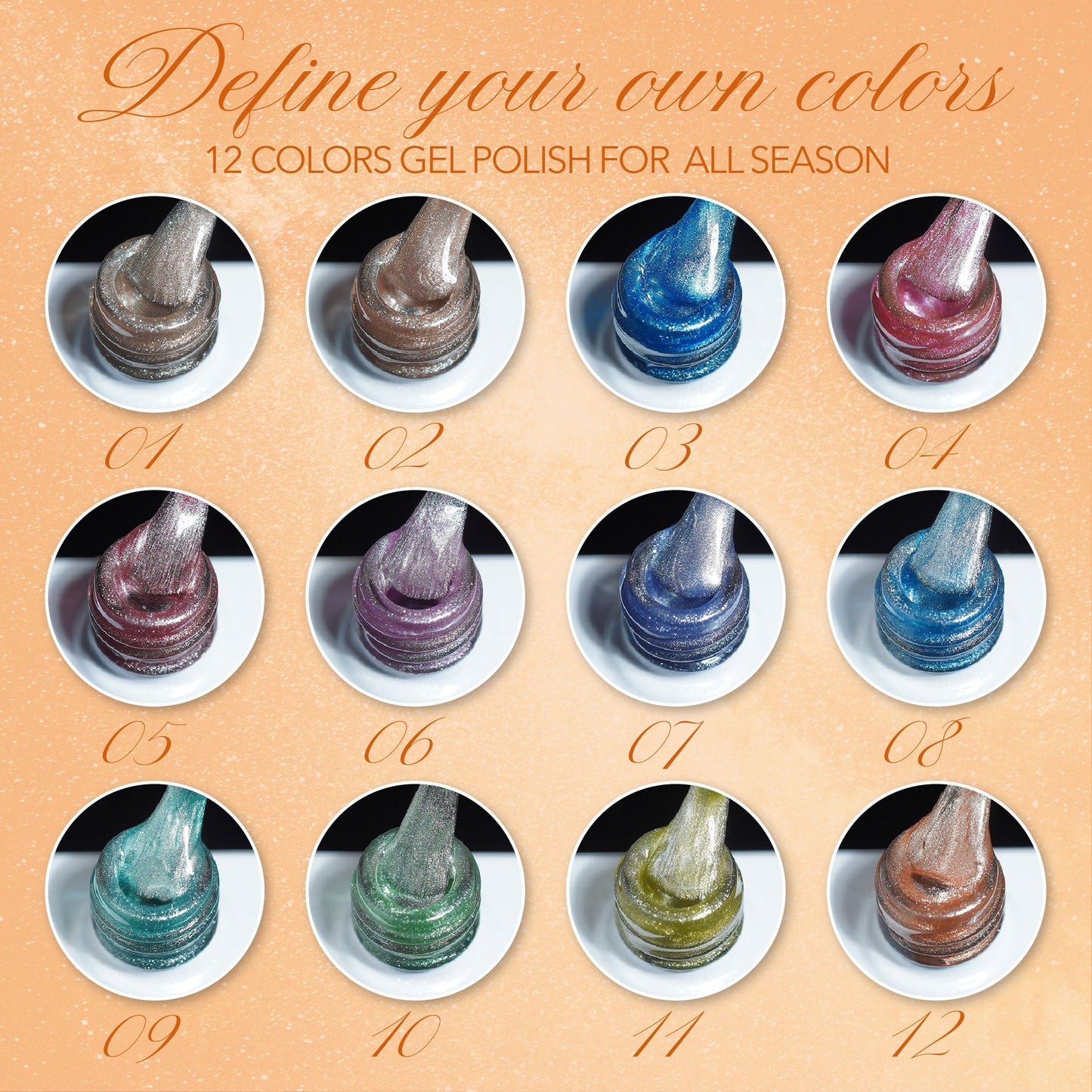 LAVIS Cat Eyes CE10 - Gel Polish 0.5oz - Cotton Candy Collection