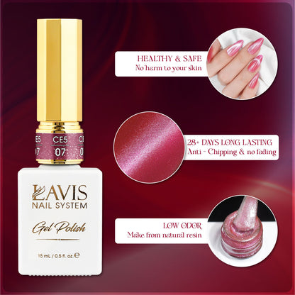 LAVIS Cat Eyes CE5 - Gel Polish 0.5 oz - Lucid Dream Collection