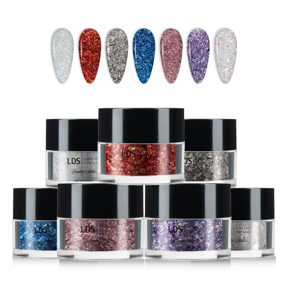 LDS Glitters Nail Art DFG Kit: DFG01, 02, 03, 04, 05, 06, 07