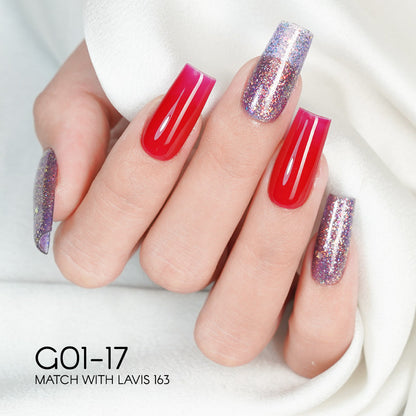 LAVIS Glitter G01 - Gel Polish 0.5 oz - Galaxy Collection