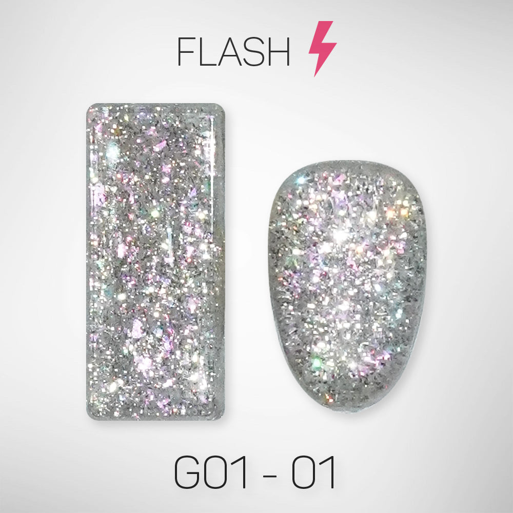 LAVIS Glitter G01 - Gel Polish 0.5oz - Galaxy Collection