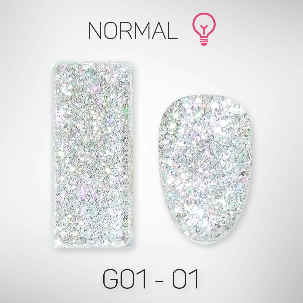 LAVIS Glitter G01 - Gel Polish 0.5oz - Galaxy Collection