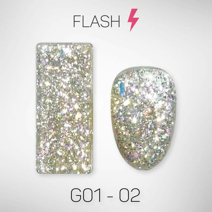 LAVIS Glitter G01 - Gel Polish 0.5oz - Galaxy Collection