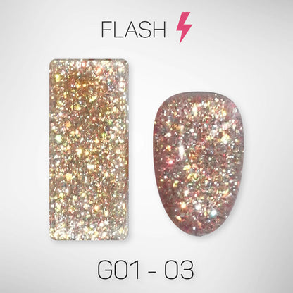 LAVIS Glitter G01 - Gel Polish 0.5oz - Galaxy Collection