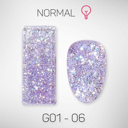 LAVIS Glitter G01 - Gel Polish 0.5oz - Galaxy Collection