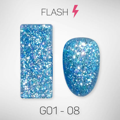 LAVIS Glitter G01 - Gel Polish 0.5oz - Galaxy Collection