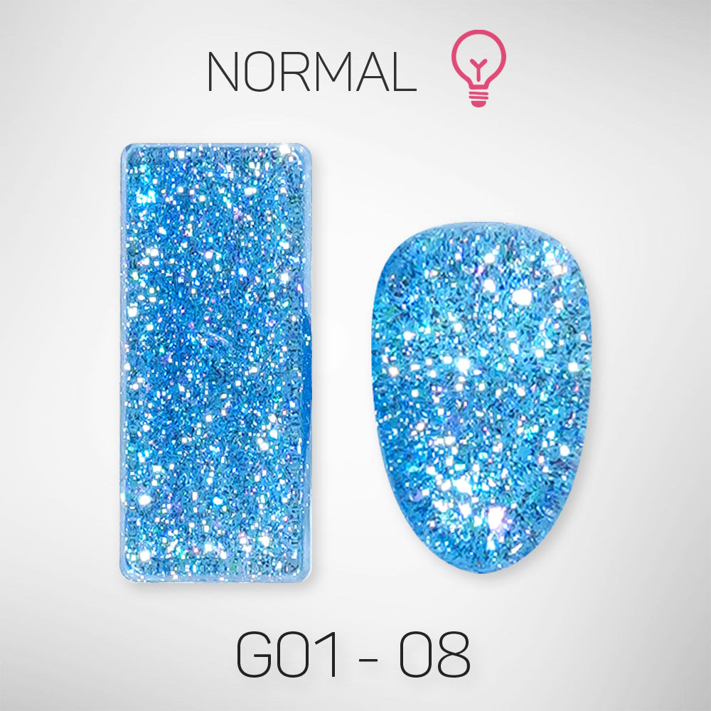 LAVIS Glitter G01 - Gel Polish 0.5oz - Galaxy Collection