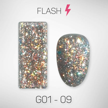 LAVIS Glitter G01 - Gel Polish 0.5oz - Galaxy Collection