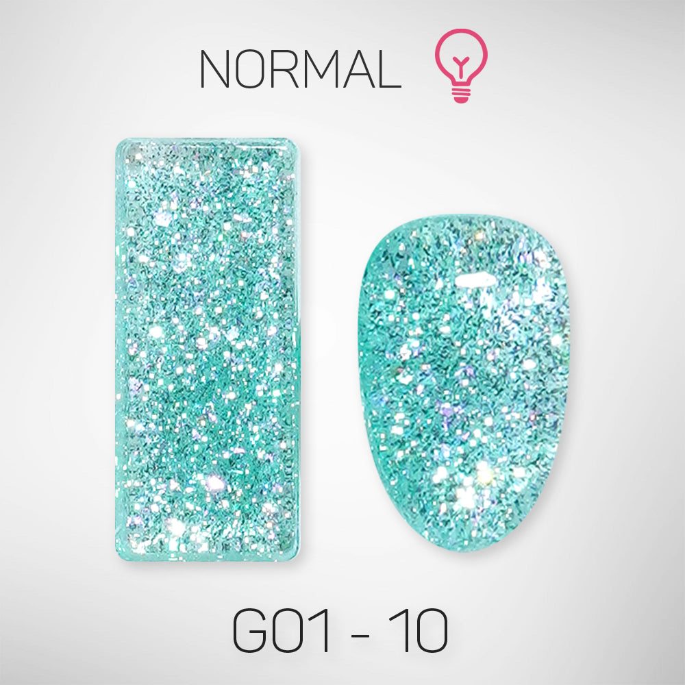 LAVIS Glitter G01 - Gel Polish 0.5oz - Galaxy Collection