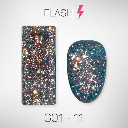 LAVIS Glitter G01 - Gel Polish 0.5oz - Galaxy Collection