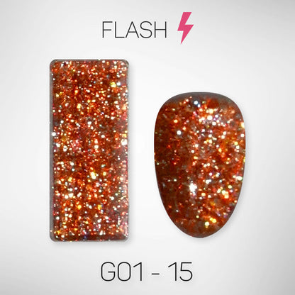 LAVIS Glitter G01 - Gel Polish 0.5oz - Galaxy Collection