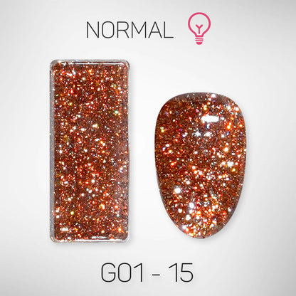 LAVIS Glitter G01 - Gel Polish 0.5oz - Galaxy Collection