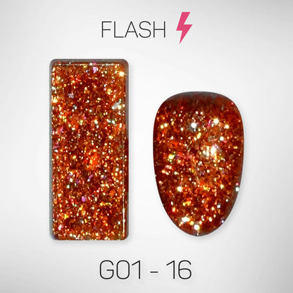 LAVIS Glitter G01 - Gel Polish 0.5oz - Galaxy Collection