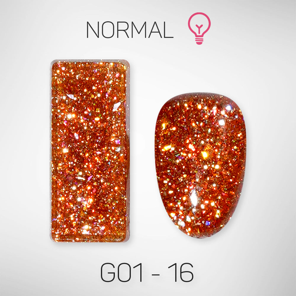 LAVIS Glitter G01 - Gel Polish 0.5oz - Galaxy Collection