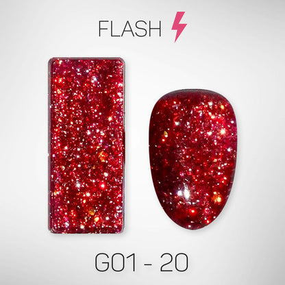 LAVIS Glitter G01 - Gel Polish 0.5oz - Galaxy Collection