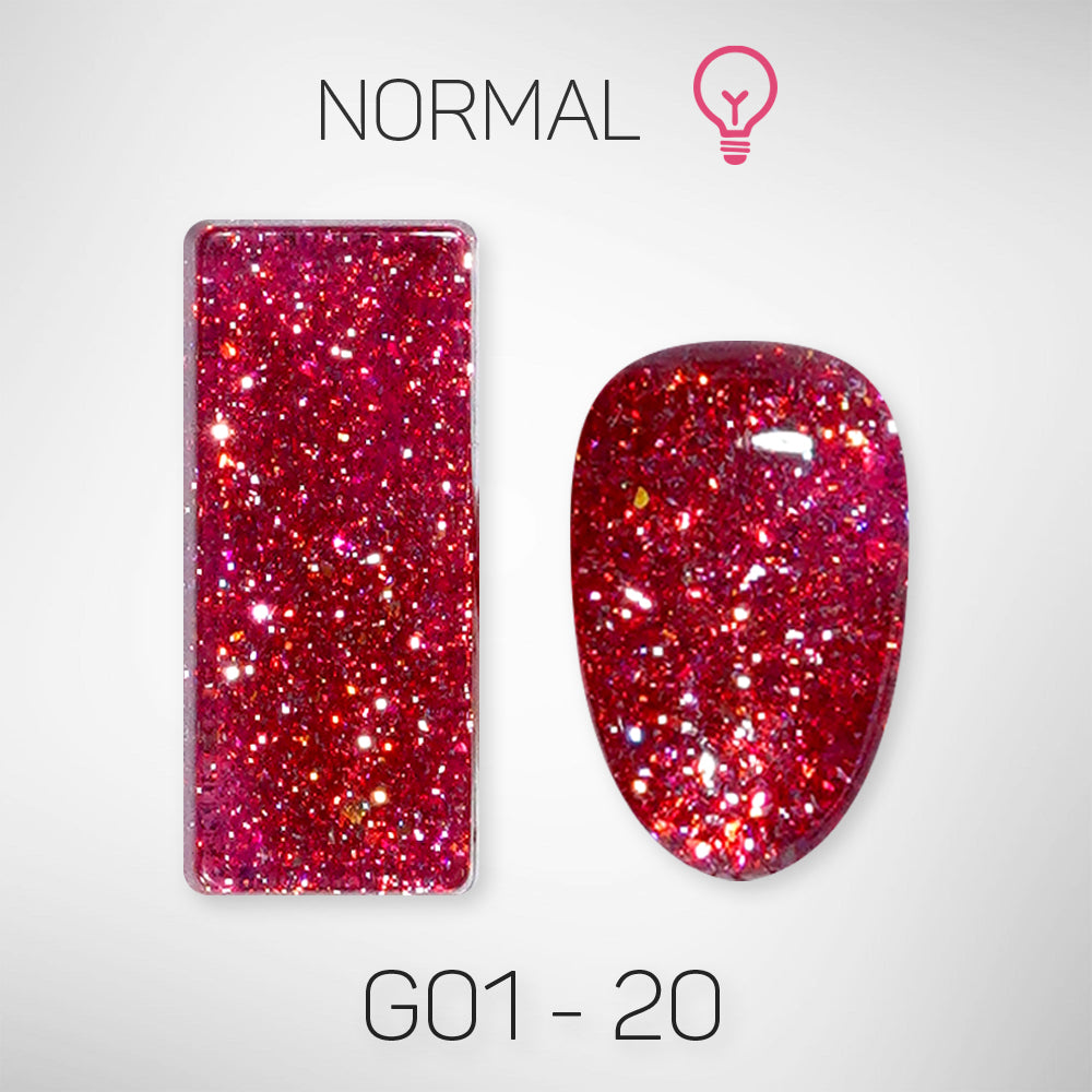 LAVIS Glitter G01 - Gel Polish 0.5oz - Galaxy Collection