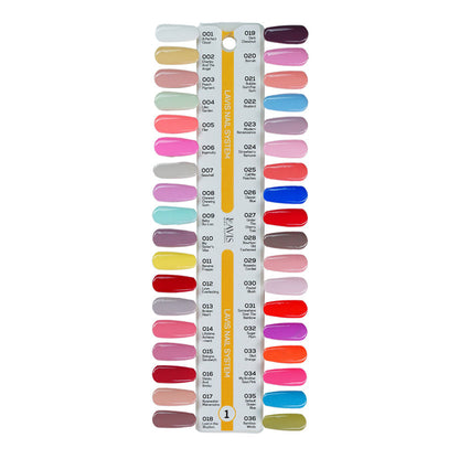 Lavis Gel Polish & Matching Nail Lacquer Duo Part 1: 001-036 (36 Colors)