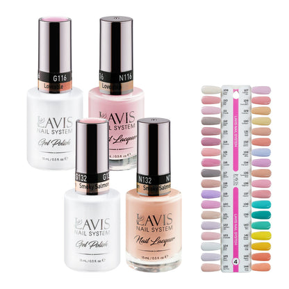 Lavis Gel Polish & Matching Nail Lacquer Duo Part 1: 109-144 (36 Colors)