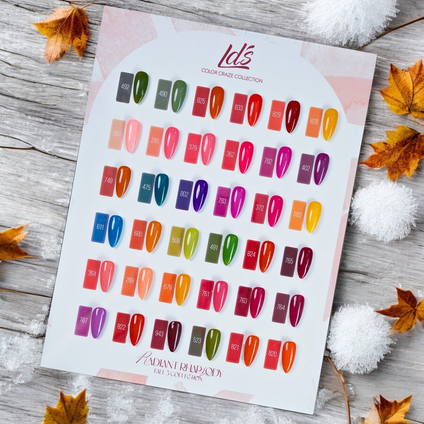 LDS Set 36 Colors - Gel Polish 0.5oz - Radiant Rhapsody Collection