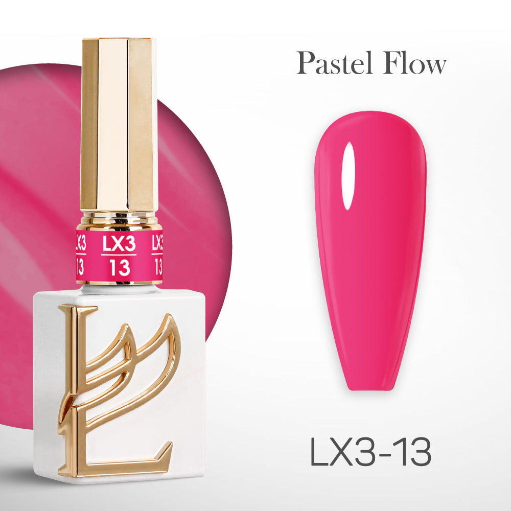 LAVIS LX3 - Set 36 Colors - Gel Polish 0.5 oz - Pastel Flow Collection