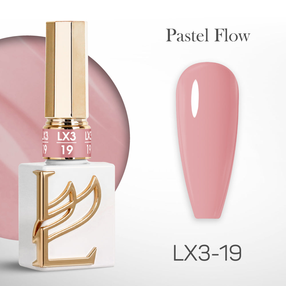 LAVIS LX3 - Set 36 Colors - Gel Polish 0.5 oz - Pastel Flow Collection