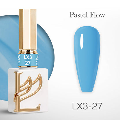 LAVIS LX3 - Set 36 Colors - Gel Polish 0.5 oz - Pastel Flow Collection