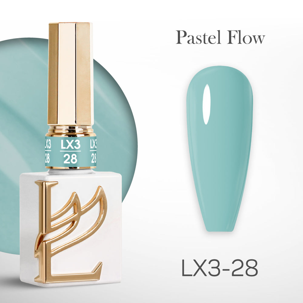 LAVIS LX3 - Set 36 Colors - Gel Polish 0.5 oz - Pastel Flow Collection