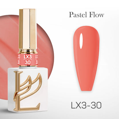 LAVIS LX3 - Set 36 Colors - Gel Polish 0.5 oz - Pastel Flow Collection