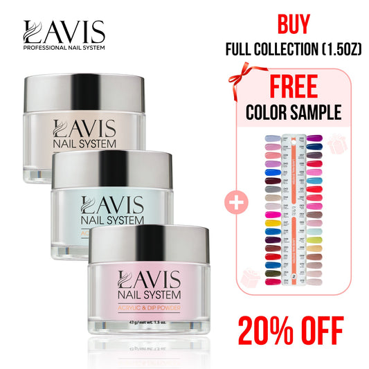 Lavis Acrylic & Dip Powder Part 2: 037-072 (36 Colors) 1.5oz