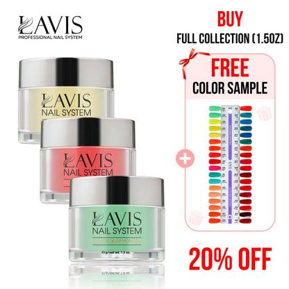 Lavis Acrylic & Dip Powder Part 6: 181-216 (36 Colors) 1.5oz