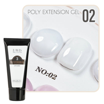 LAVIS Set 18 Poly Extension Gel UV/LED 60ml