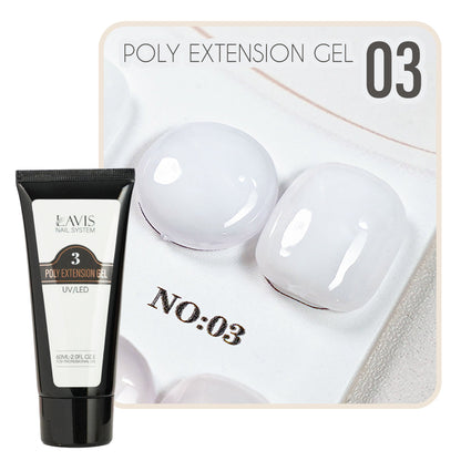 LAVIS Set 18 Poly Extension Gel UV/LED 60ml