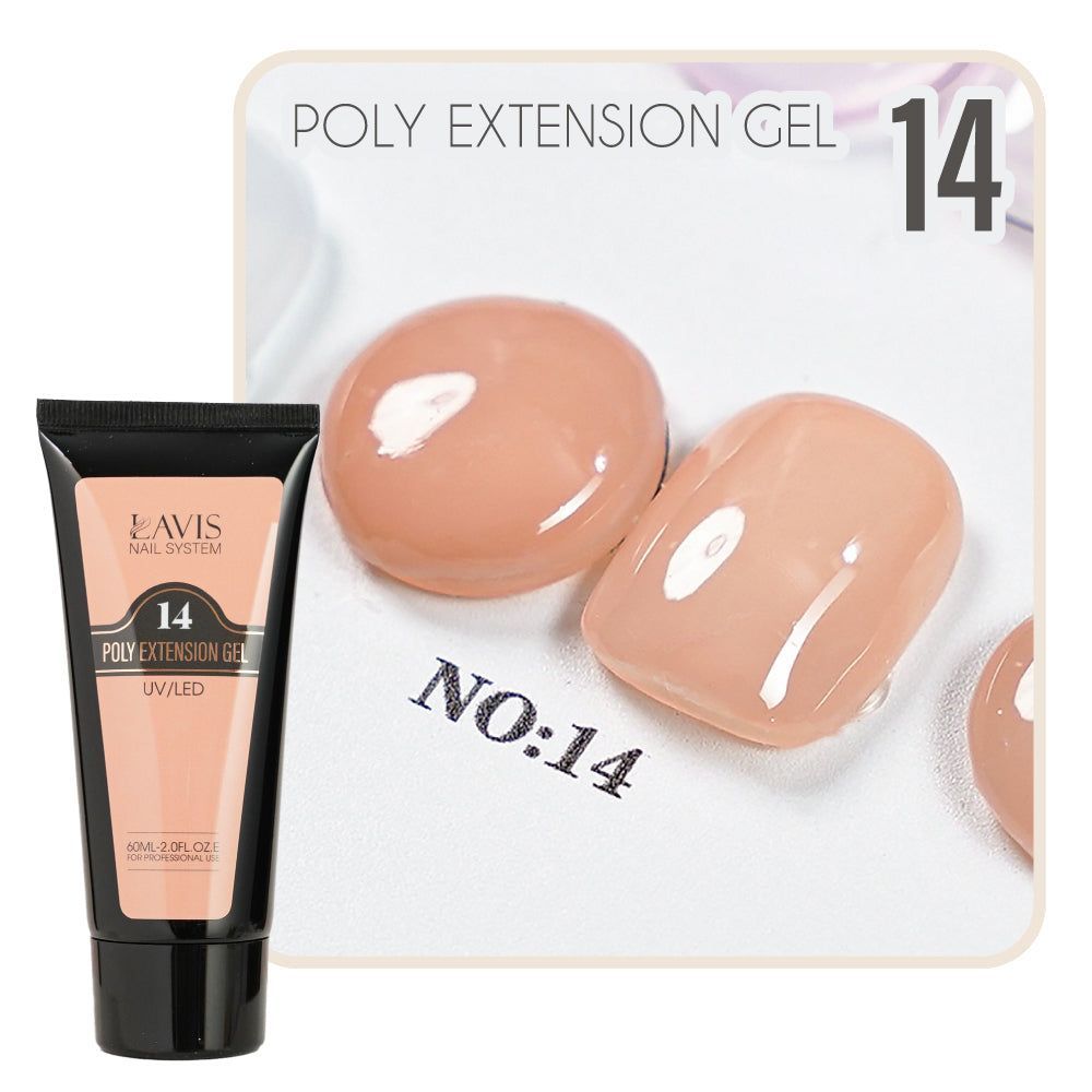 LAVIS Set 18 Poly Extension Gel UV/LED 60ml