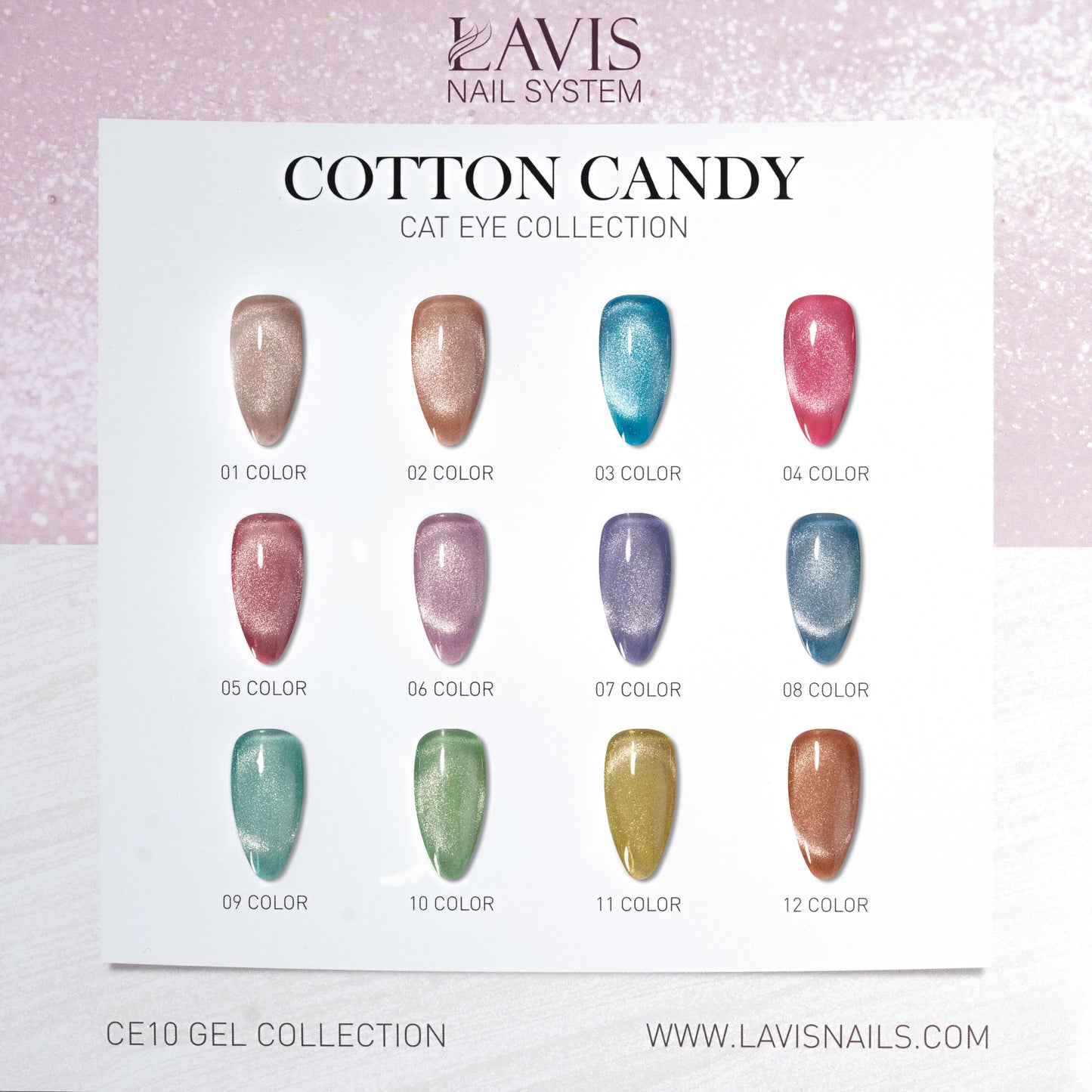 Lavis CE10 - Set 12 Colors - Cotton Candy Collection